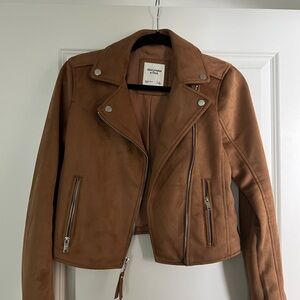 Abercrombie & Fitch Women's Tan Leather Jacket